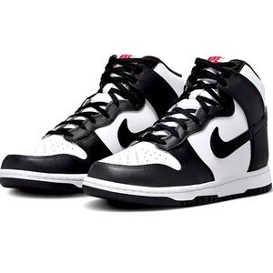 Nike Dunks Women’s Black and White High-Top Sneakers